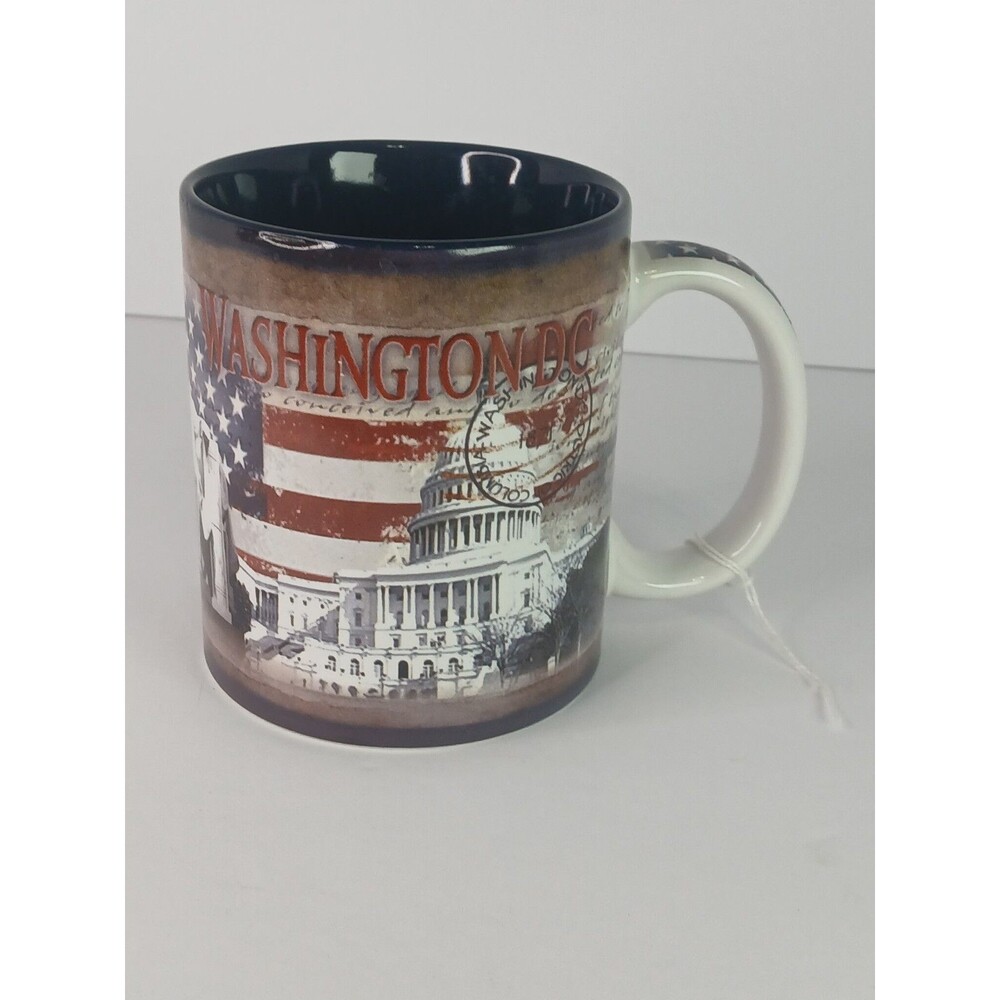 WashingtonDC Mug US Capitol White House Lincoln Memorial Gettysburg Address NWOT